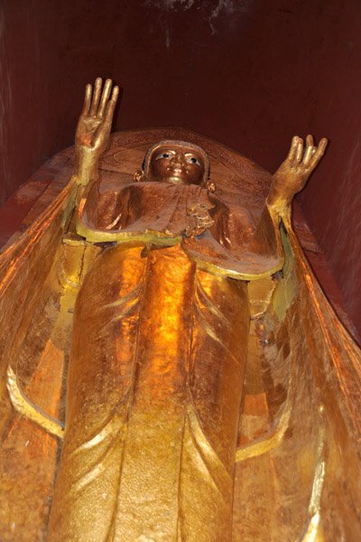 One of four monumental Buddhas at Ananda Phaya