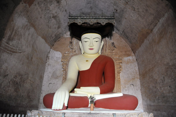 Restored Buddha image, Sulamani Guphayaa
