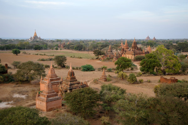 View north of Shwesandaw Paya  - Bagan