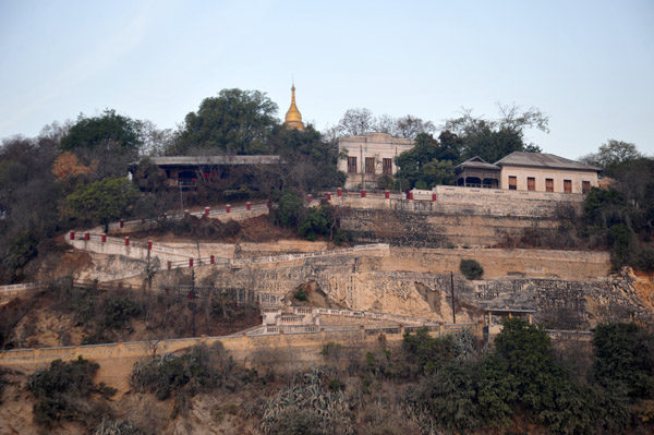 Serpentine road climbing Sagaing Hill