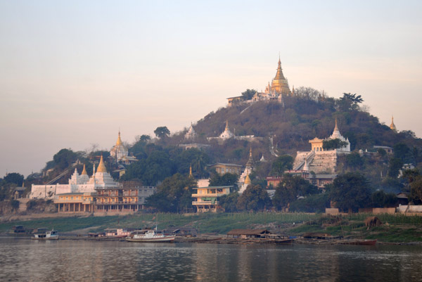 Sagaing Hill and waterfront