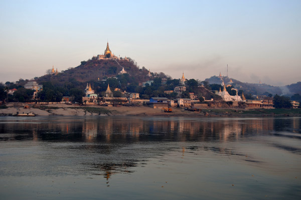 Sagaing on the west bank of the Irrawaddy River