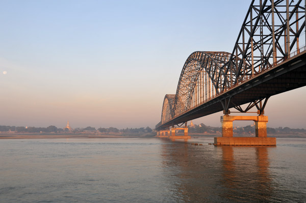The New Sagaing Bridge over the Irrawaddy River