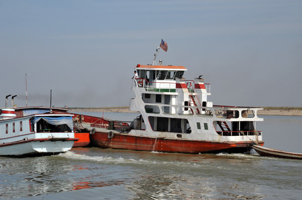 Tugboat on the Irrawaddy River