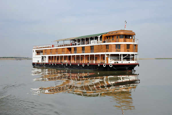 The luxury RV Paukan, another member of the six-strong Pandaw River Cruises fleet