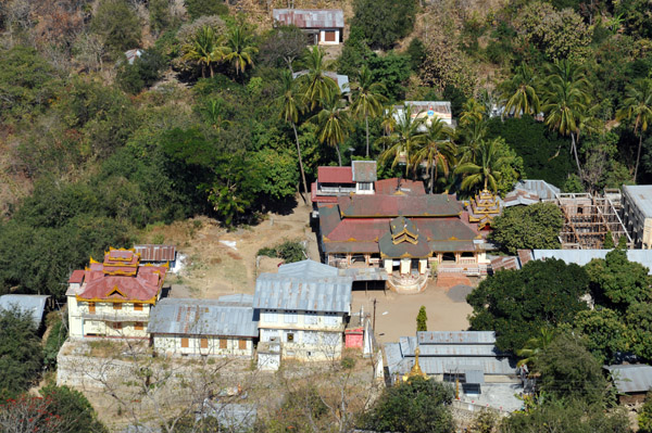 Monastery at the base of Popa Taung Kalat