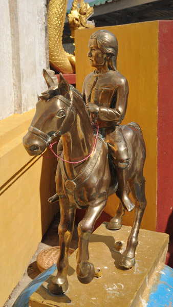 Bronze statue of a horseman