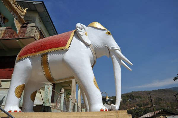 White elephant, Mt. Popa Village