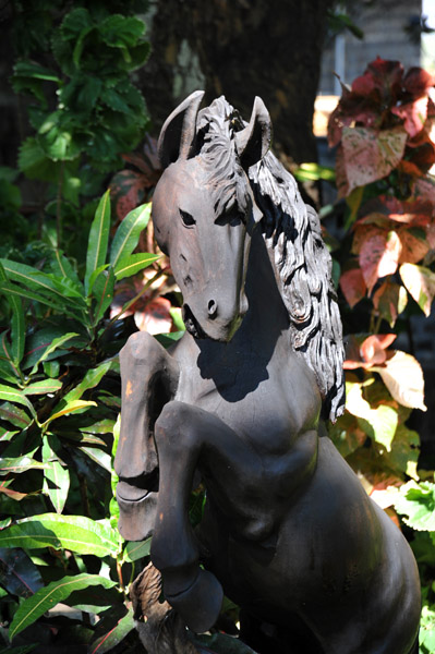 Rearing horse sculpture, Popa Mountain Resort
