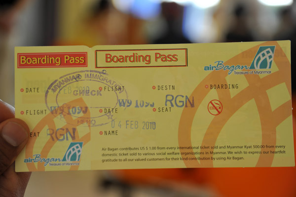 Boarding pass HEH-RGN