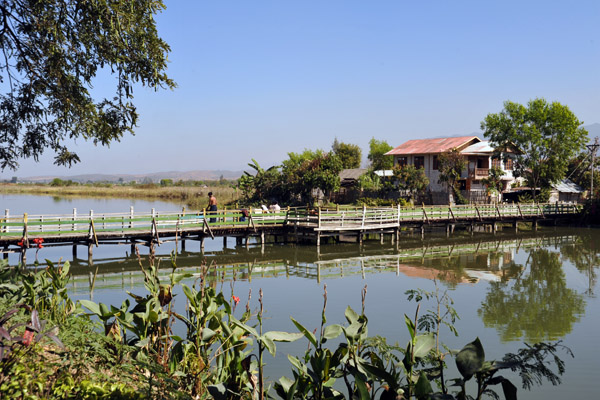 Mong Li Canal and bridge north of Nyaung Shwe
