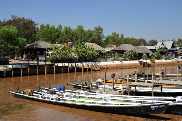 Inle Lake Tourist Boat Docks, Nan Chaung Canal, Nyaung Shwe