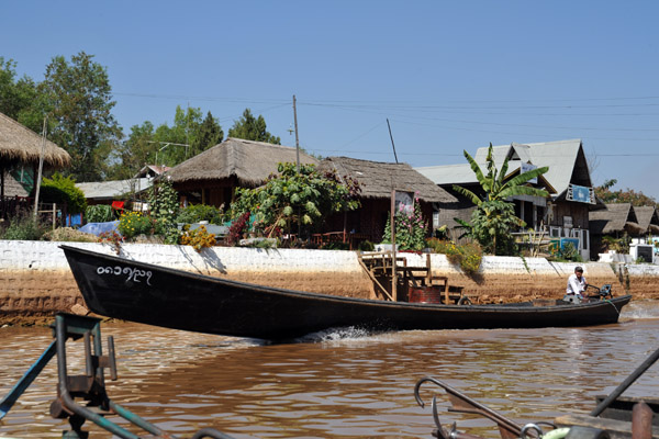 Boat on the Nan Chaung Canal, Nyaung Shwe