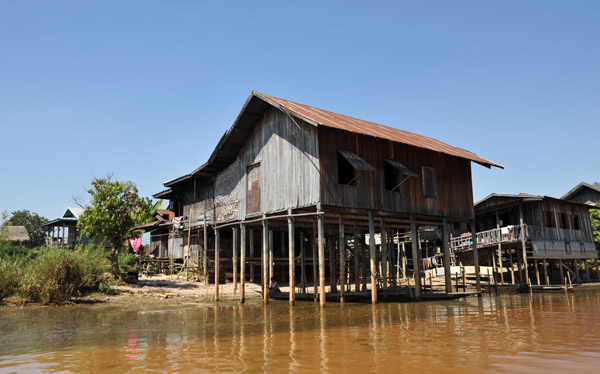 Stilt house, Nan Chaung Canal, Nyaung Shwe
