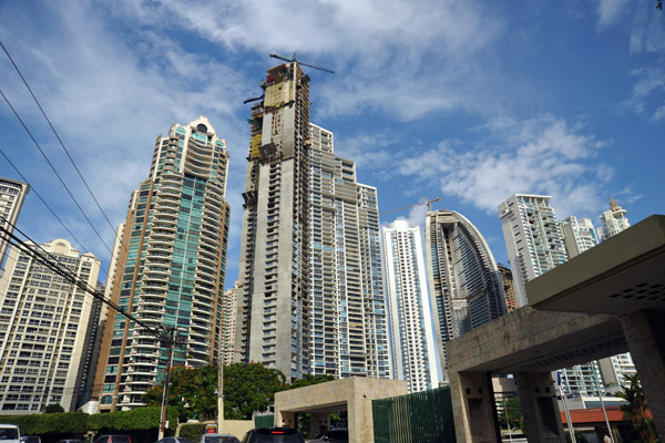 Panama City's upscale residential district of Punta Paitilla