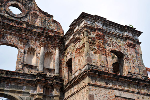 Faade of the ruins of Iglesia La Compaa, Panama-Casco Viejo