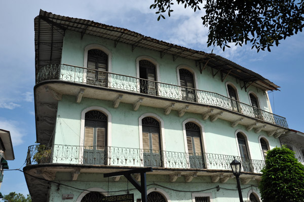 House with two levels of balconies, Calle 2a Oeste, Casco Viejo