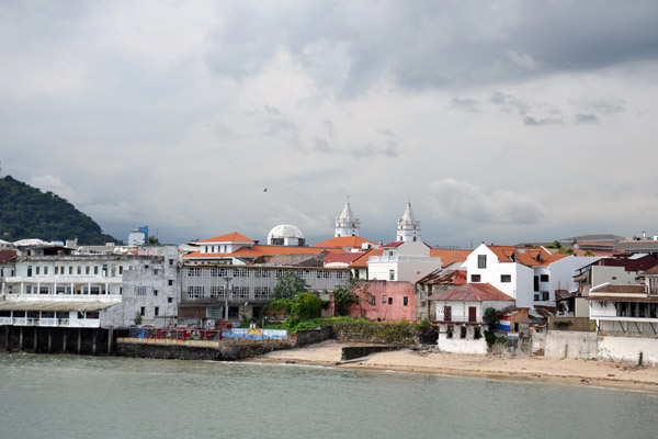 View of Casco Viejo with the cathedral towers from Las Bvedas
