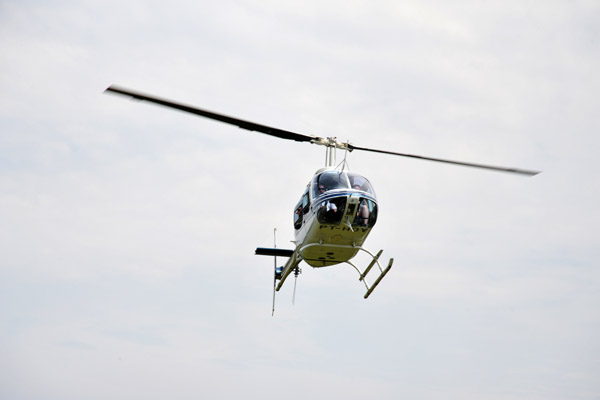 The landing pad is just outside the main gate of Iguau National Park