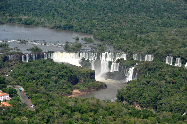 Aerial view of Iguassu Falls