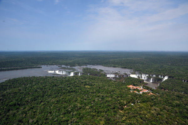 From the air, you can get an idea of the scale of Iguau Falls