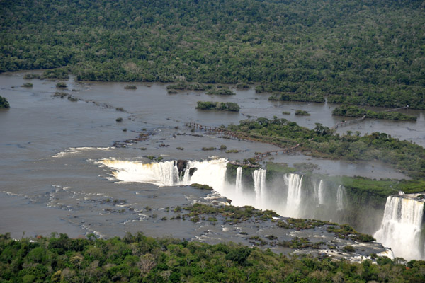 Aerial view of the Devil's Throat, Iguau Falls