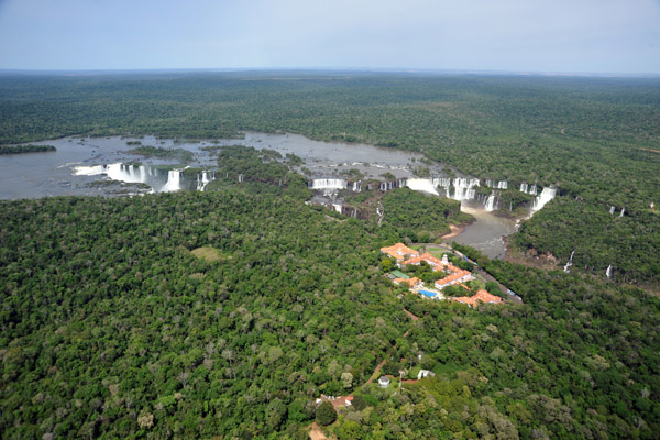 Aerial view over the Brazilian side of Iguau Falls