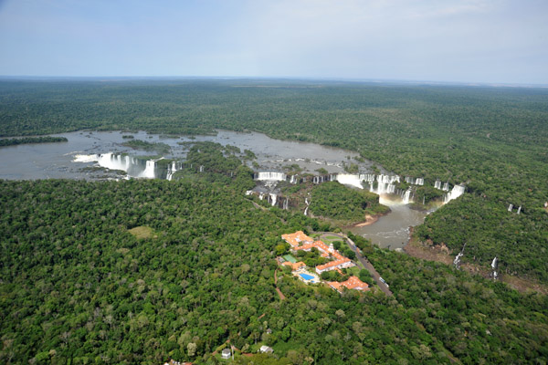 Aerial view over the Brazilian side of Iguau Falls