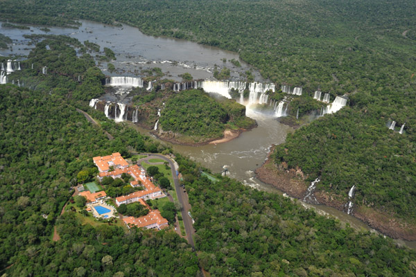 Hotel das Cataratas with Iguau Falls, Brazil