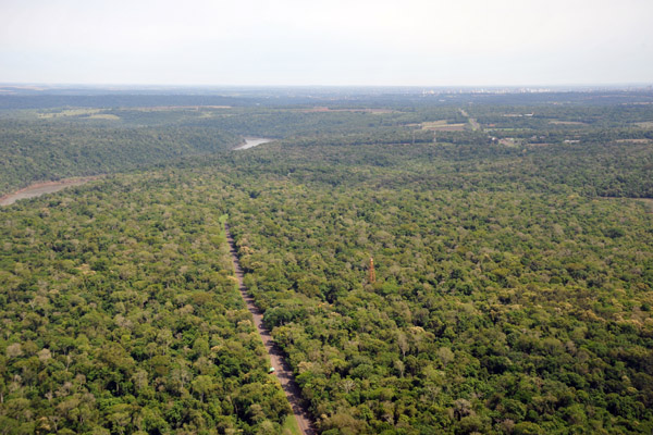 Flying back along the national park road, Iguau Falls