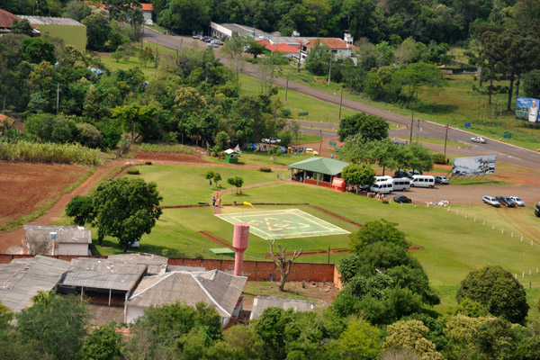 Helisul landing pad outside Iguau National Park