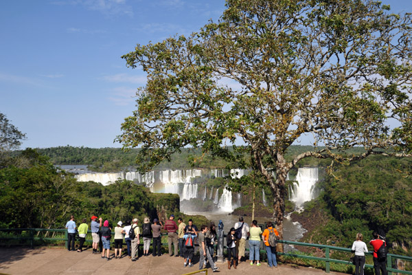 Viewpoint at Iguau Falls opposite the Hotel Das Cateratas