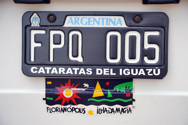 Argentina License Plate - Cataratas del Iguazú