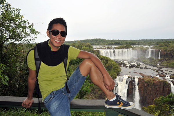 Dennis at Iguau Falls