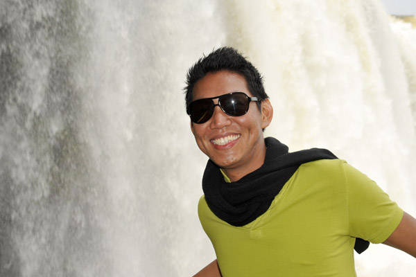 Dennis at Iguau Falls