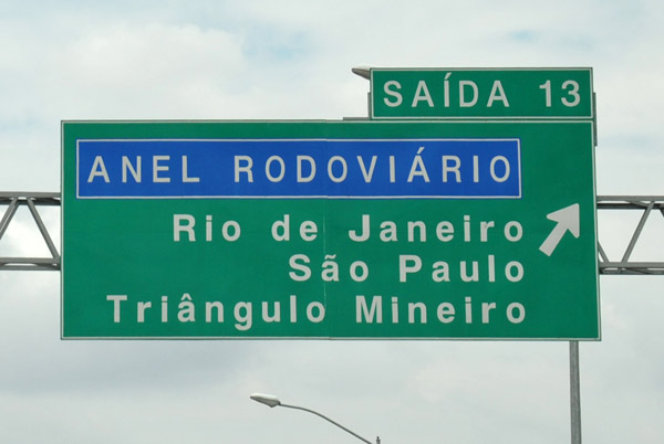 Anel Rodivirio - Belo Horizonte Ring Road bypass to Rio de Janeiro and So Paulo