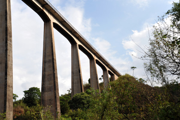 Railroad bridge crossing the Estrada Real, Minas Gerais