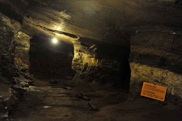 Tunnels lead off into the darkness 