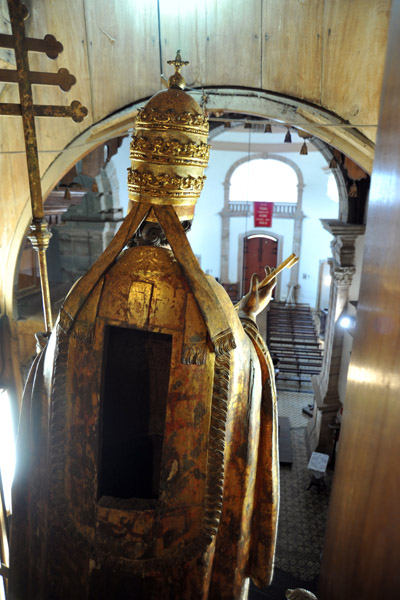 An unusual view in a church - behind St. Peter