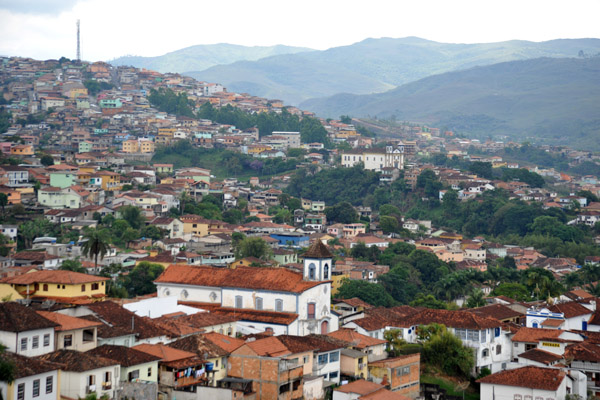 View of the hills of Mariana from View of Mariana from the Bell Tower of So Pedro dos Clrigos