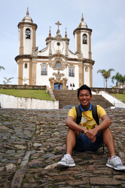 Dennis with Igreja Nossa Senhora do Carmo