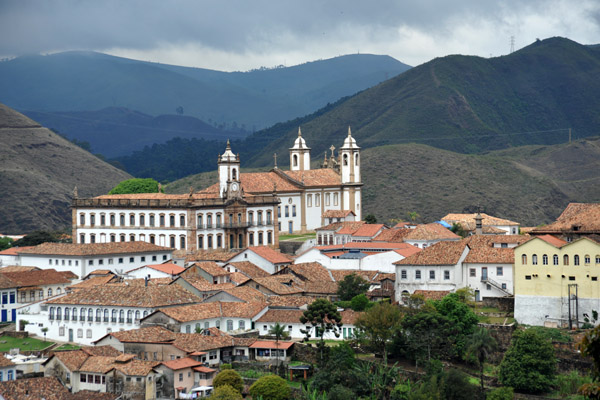 The city center of Ouro Preto from Rua Cons Quintiliano