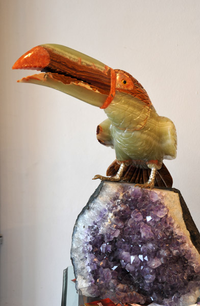 Toucan carved from semi-precious stones, Ouro Preto