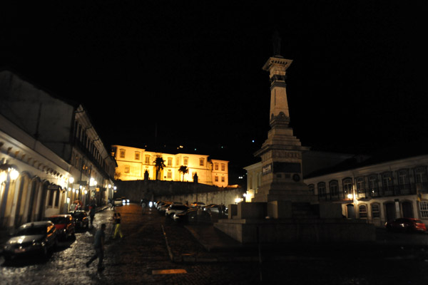 Praa Tiradentes at night, Ouro Preto