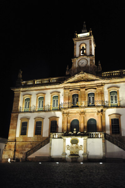 Praa Tiradentes at night, Ouro Preto