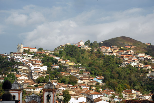 Eastern Ouro Preto with the hilltop Igreja de Santa Ifignia