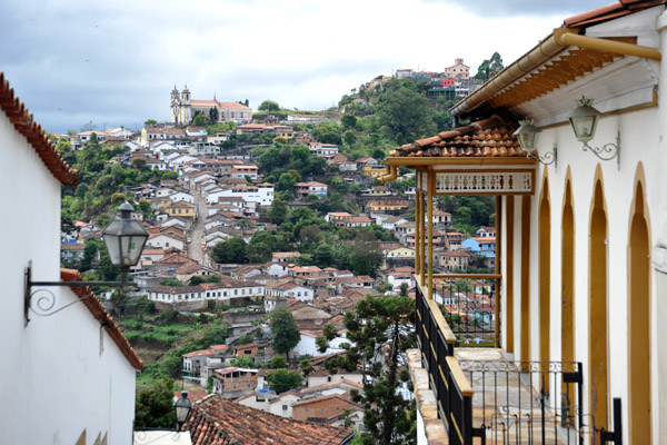 View from near So Francisco looking across to Rua Santa Efignia climbing the hill to the east, Ouro Preto
