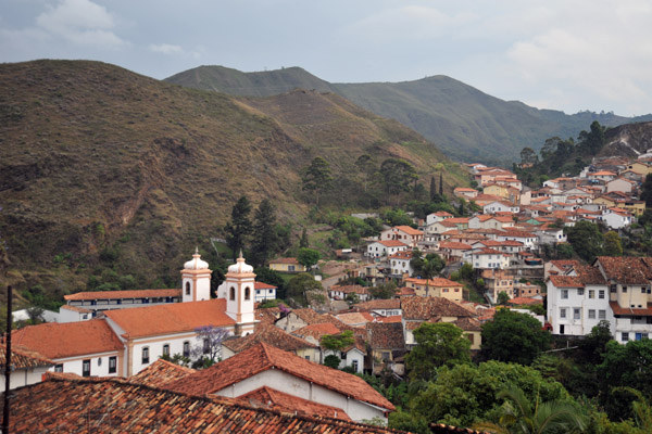 The western valley of Ouro Preto with the Igreja Matriz Nossa Senhora do Pilar 