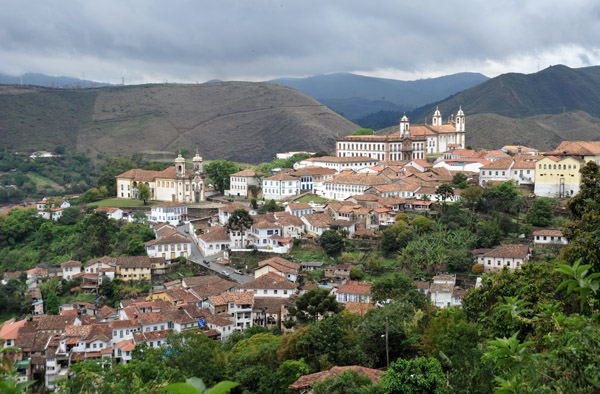 Panoramic view of Ouro Preto from Rua Cons Quintiliano