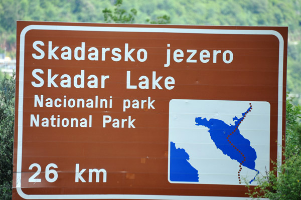 The west side of Lake Shkodr included Montenegro's Skader Lake National Park